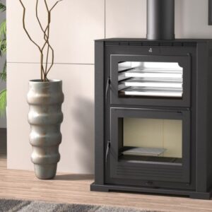 Poêle à bois double combustion avec four intégré 9,5 kW – HL-100